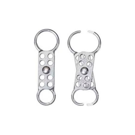 Master Lock Lockout Hasp, Aluminum, 2inW X 5-7/8inL 429
